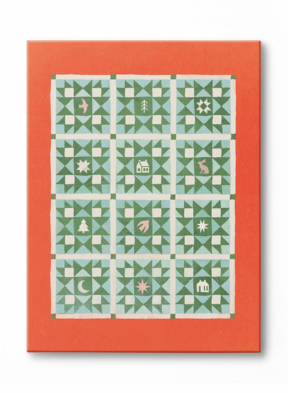 Festive Quilt, Poster