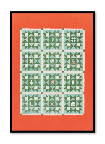 Festive Quilt, Poster